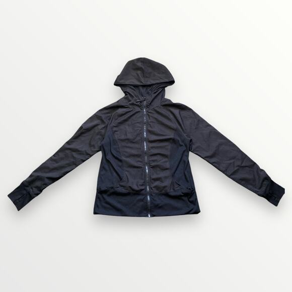 RBX BLACK ZIP UP RUNNING ACTIVE JACKET HOODIE - Picture 1 of 5